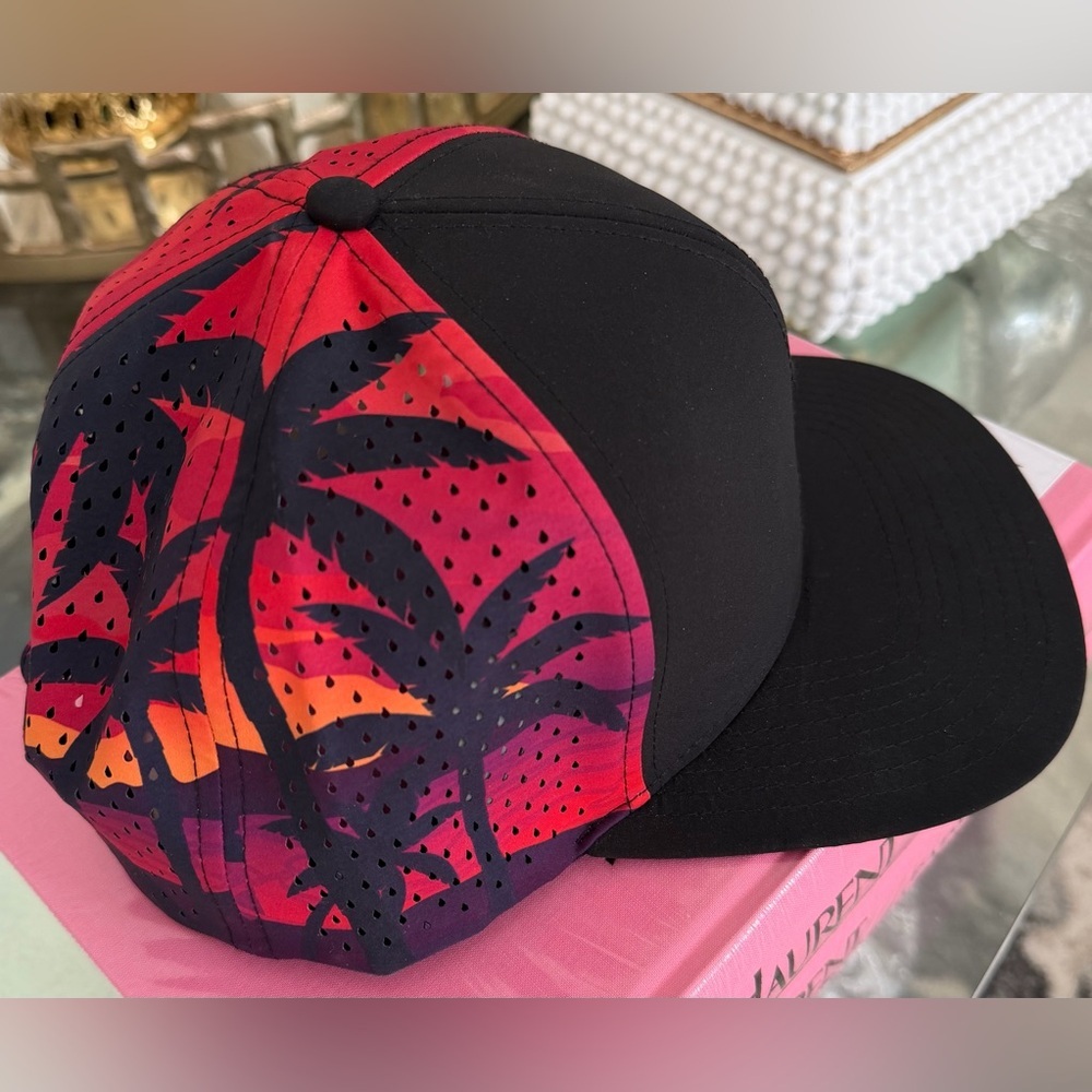 HAWAII SUNSET palm tree design Cap